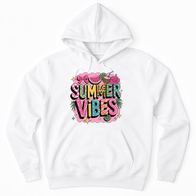 Summer Vibes Couqette Bow Melon Hoodie