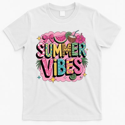Summer Vibes Couqette Bow Melon T-Shirt