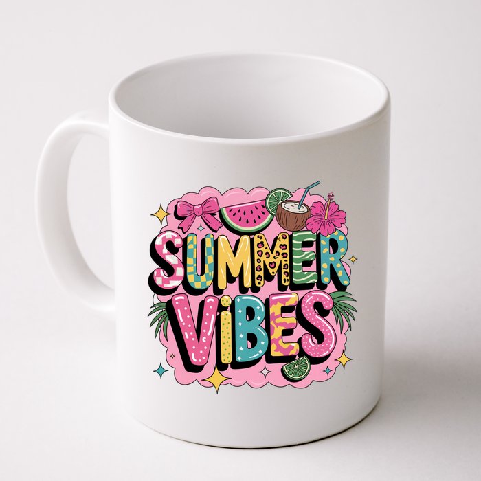 Summer Vibes Couqette Bow Melon Mug