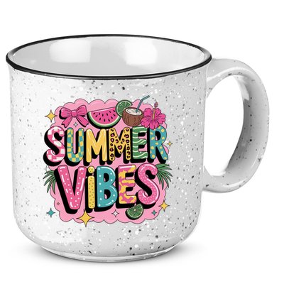 Summer Vibes Couqette Bow Melon 15oz Campfire Ceramic Mug