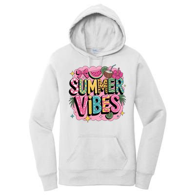 Summer Vibes Couqette Bow Melon Women's Pullover Hoodie