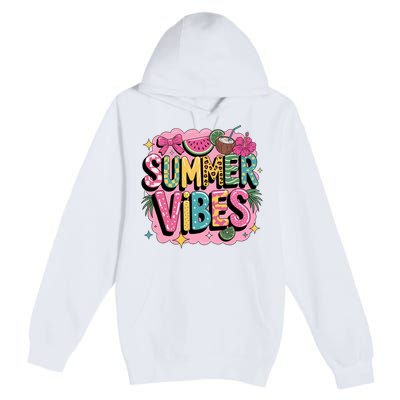 Summer Vibes Couqette Bow Melon Premium Pullover Hoodie