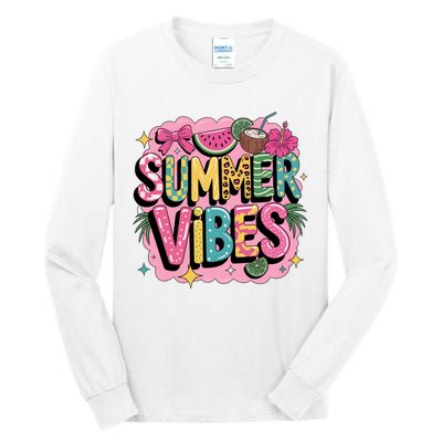 Summer Vibes Couqette Bow Melon Tall Long Sleeve T-Shirt