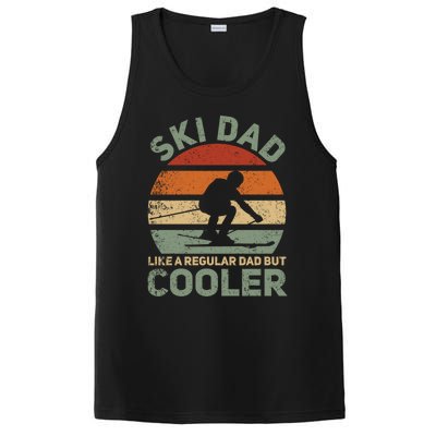 Sad Vintage Cool Ski Dad Funny Gift PosiCharge Competitor Tank