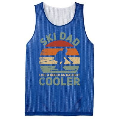 Sad Vintage Cool Ski Dad Funny Gift Mesh Reversible Basketball Jersey Tank