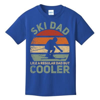 Sad Vintage Cool Ski Dad Funny Gift Kids T-Shirt