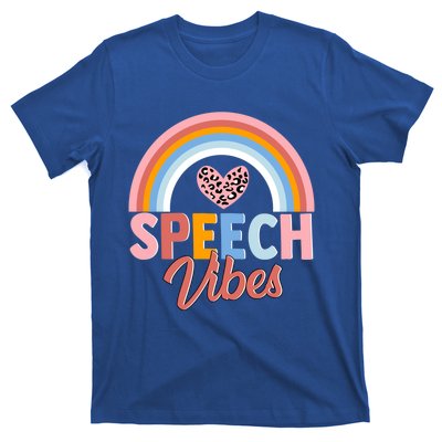 Speech Vibes Cute Speechfunny Giftlanguage Pathologist Therapist Fun Funny Gift T-Shirt