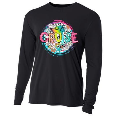 Summer Vibes Cruise Squad Vacation Cooling Performance Long Sleeve Crew