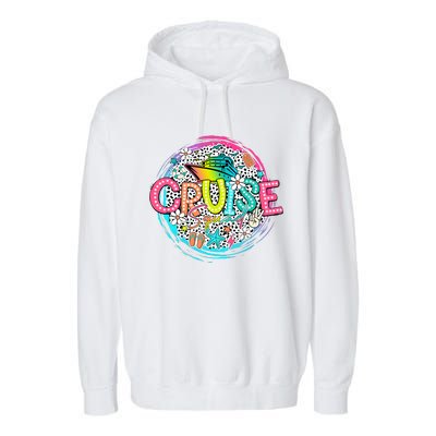 Summer Vibes Cruise Squad Vacation Garment-Dyed Fleece Hoodie