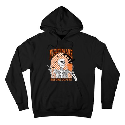 Spooky Vintage Coffee Lover Halloween Design Hoodie