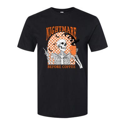 Spooky Vintage Coffee Lover Halloween Design Softstyle CVC T-Shirt