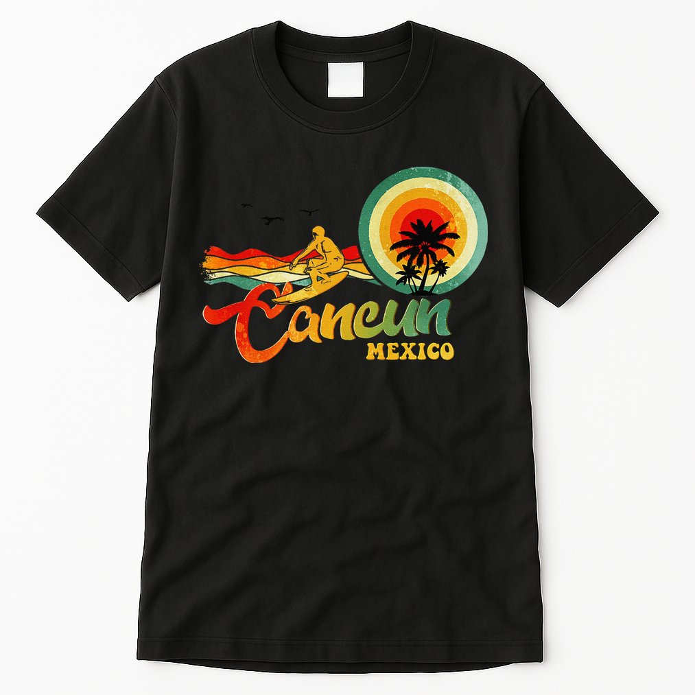 Summer Vacation Cancun Mexico Beach Tall T-Shirt