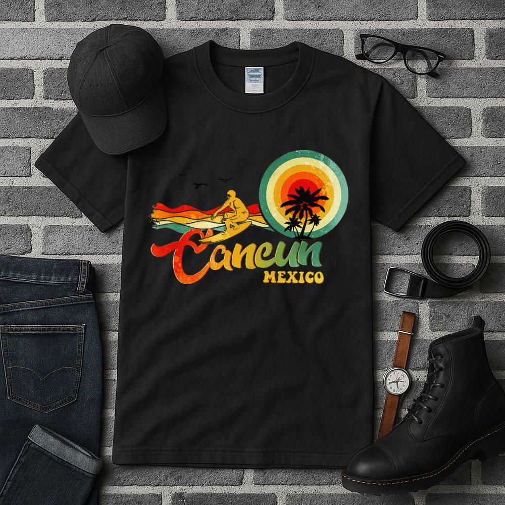 Summer Vacation Cancun Mexico Beach Tall T-Shirt