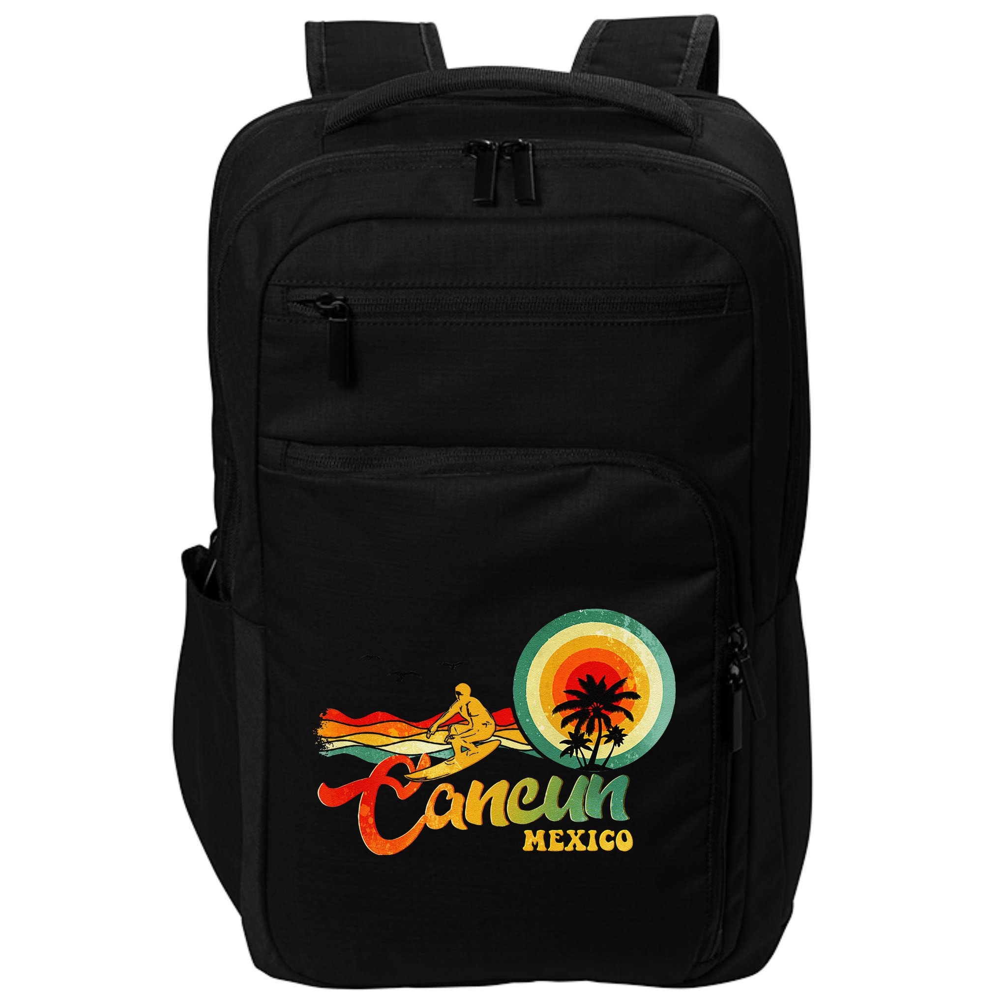 Summer Vacation Cancun Mexico Beach Impact Tech Backpack