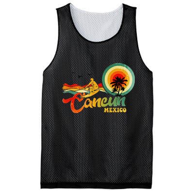 Summer Vacation Cancun Mexico Beach Mesh Reversible Basketball Jersey Tank