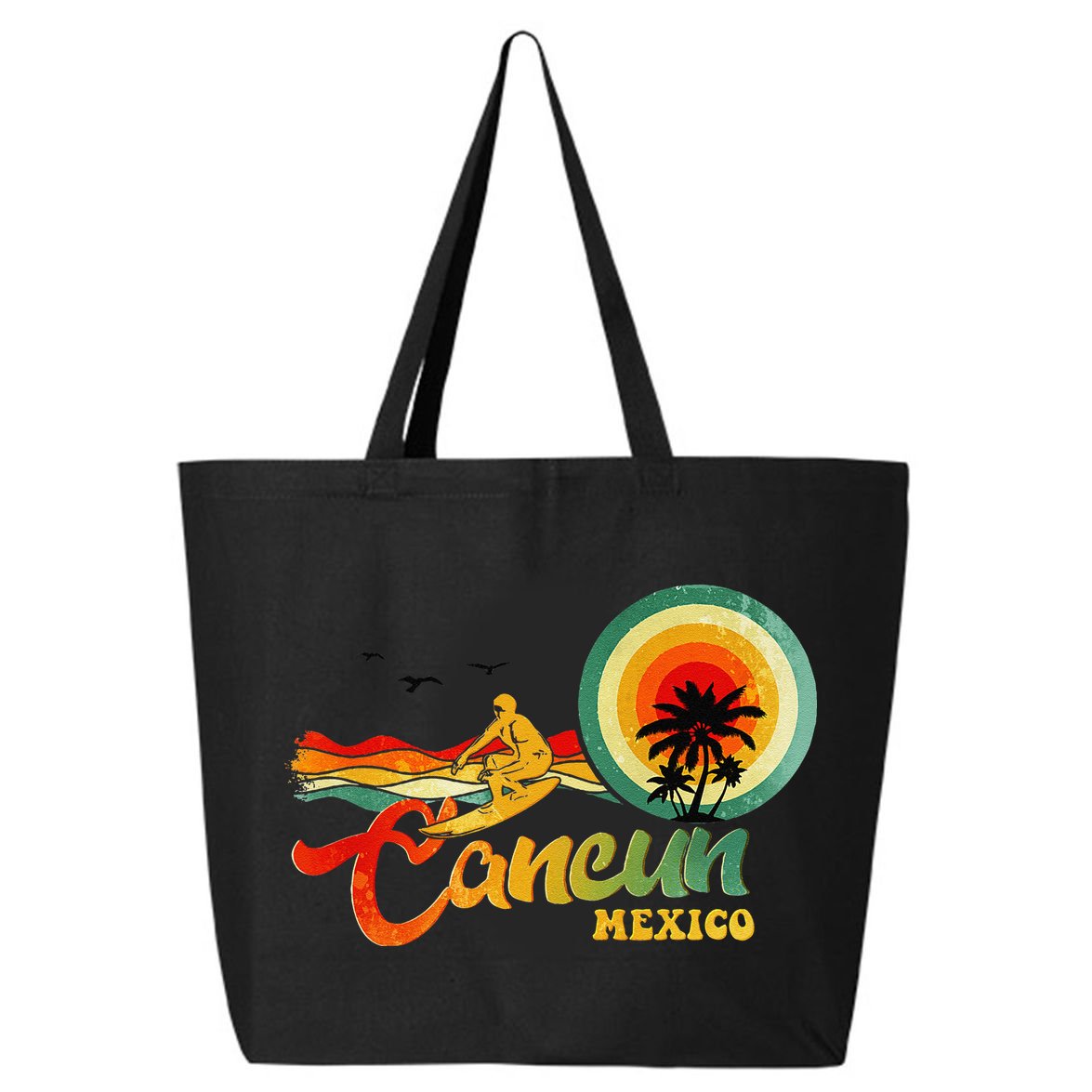 Summer Vacation Cancun Mexico Beach 25L Jumbo Tote