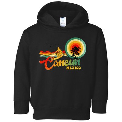 Summer Vacation Cancun Mexico Beach Toddler Hoodie