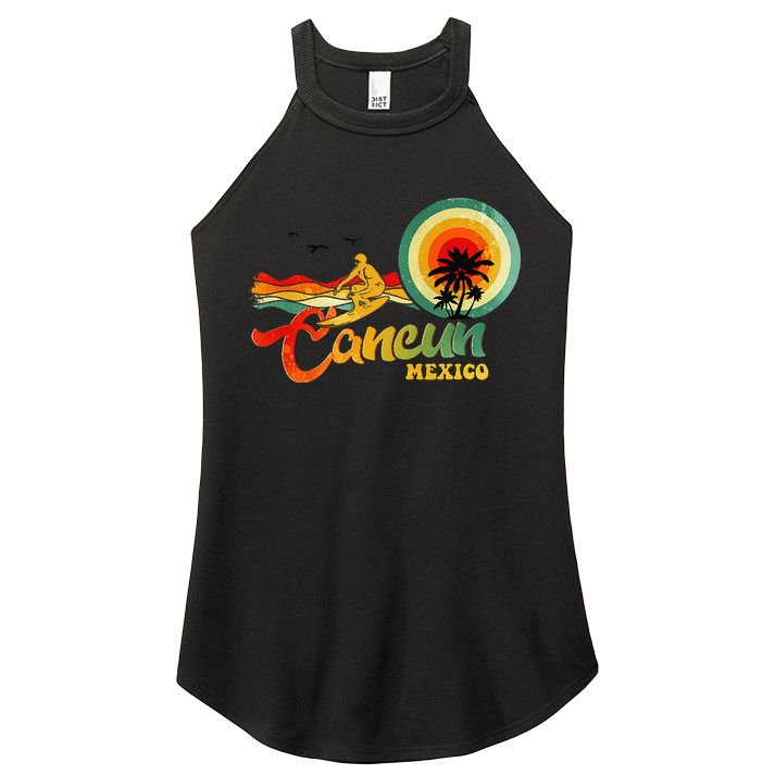Summer Vacation Cancun Mexico Beach Women's Perfect Tri Rocker Tank
