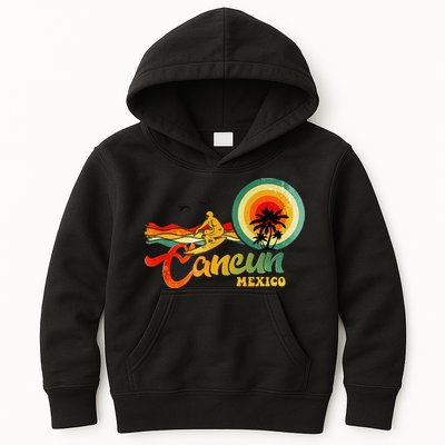Summer Vacation Cancun Mexico Beach Kids Hoodie