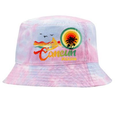 Summer Vacation Cancun Mexico Beach Tie-Dyed Bucket Hat