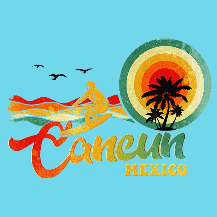 Summer Vacation Cancun Mexico Beach Kids T-Shirt