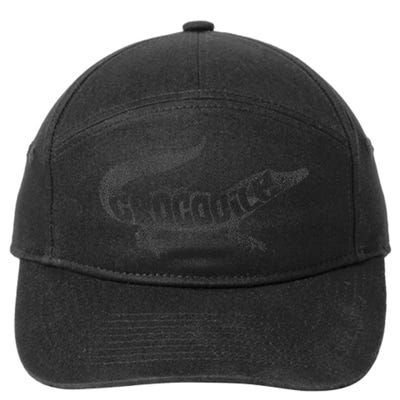 Silhouette Vintage Crocodile 7-Panel Snapback Hat