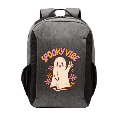 Spooky Vibe Cute Hippie Ghost Vector Backpack