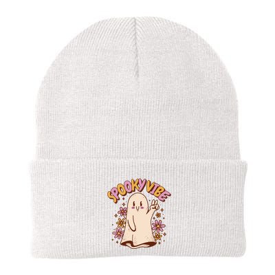 Spooky Vibe Cute Hippie Ghost Beanie