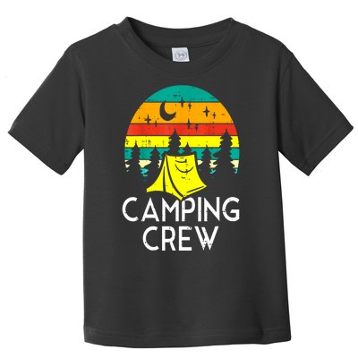 Sunset Vinatge Camping Crew Cute Camper Gift Toddler T-Shirt