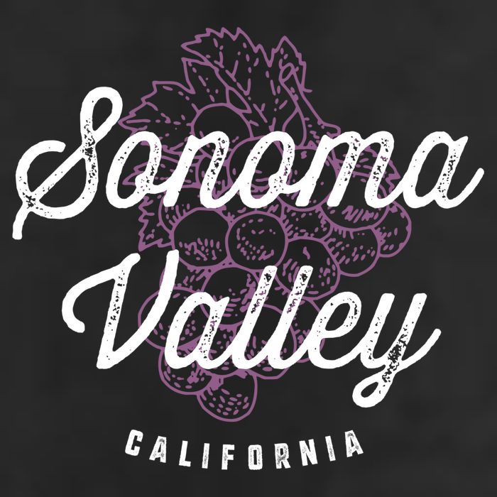 Sonoma Valley California Wine Country Vintage Gift Beanie