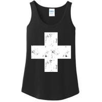 Swiss Vintage Cross Flag Switzerland Ladies Essential Tank