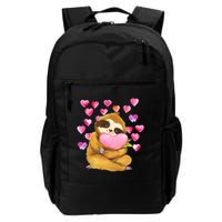 Sloth Valentine's Day Cute Sloth Hugging A Heart Backpack