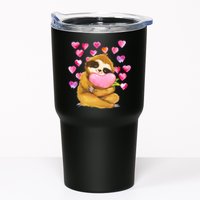 Sloth Valentine's Day Cute Sloth Hugging A Heart Tumbler