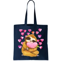 Sloth Valentine's Day Cute Sloth Hugging A Heart Bag