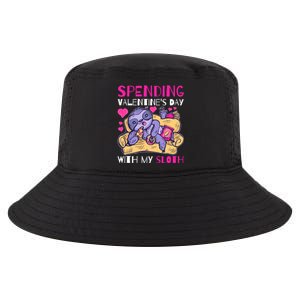 Spending Valentine's Day With My Sloth Gift Cool Comfort Performance Bucket Hat