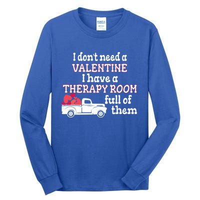 Slp Valentine's Day For Speech Language Therapist Cool Gift Tall Long Sleeve T-Shirt