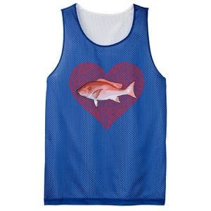 Snappers Valentines Day Fish Love Fingerprint Cute Gift Mesh Reversible Basketball Jersey Tank