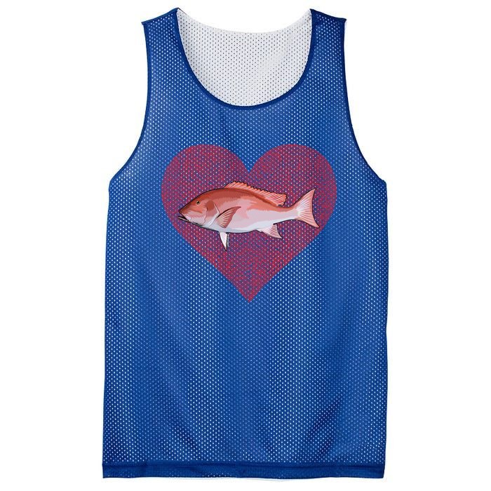 Snappers Valentines Day Fish Love Fingerprint Cute Gift Mesh Reversible Basketball Jersey Tank