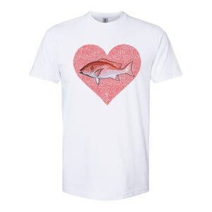 Snappers Valentines Day Fish Love Fingerprint Cute Gift Softstyle CVC T-Shirt