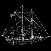 Sailboat Vintage Distressed Blueprint Sailboat Vacation Gift Bucket Hat