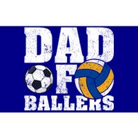 Soccer Volleyball Dad Funny Dad Of Ballers Fathers Day Gift Bumper Sticker