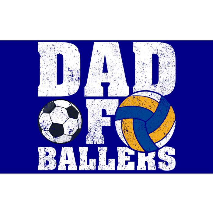 Soccer Volleyball Dad Funny Dad Of Ballers Fathers Day Gift Bumper Sticker