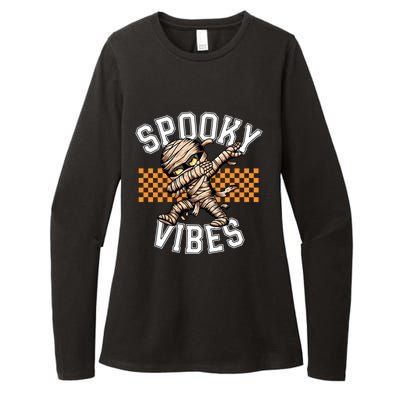 Spooky Vibes Dabbing Mummy Dab Dance Squad Halloween Funny Gift Womens CVC Long Sleeve Shirt