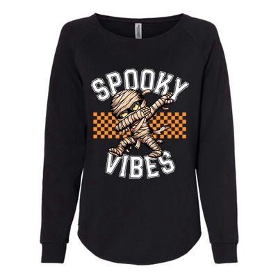 Spooky Vibes Dabbing Mummy Dab Dance Squad Halloween Funny Gift Womens California Wash Sweatshirt