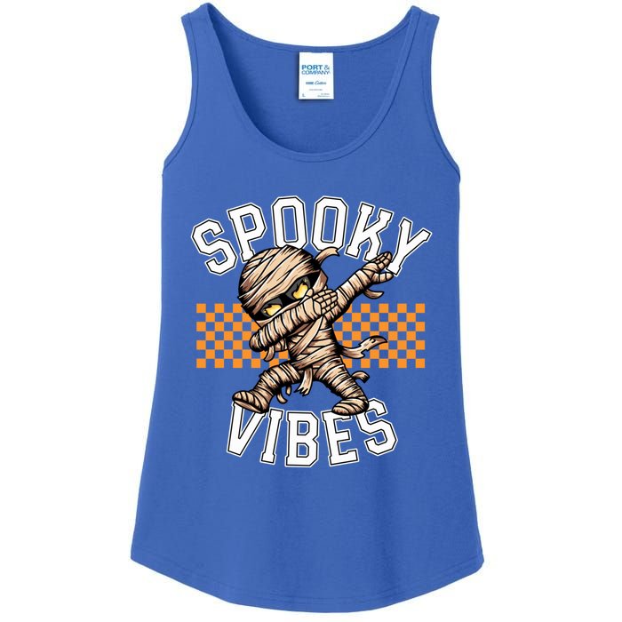 Spooky Vibes Dabbing Mummy Dab Dance Squad Halloween Funny Gift Ladies Essential Tank