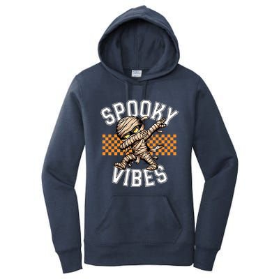 Spooky Vibes Dabbing Mummy Dab Dance Squad Halloween Funny Gift Women's Pullover Hoodie