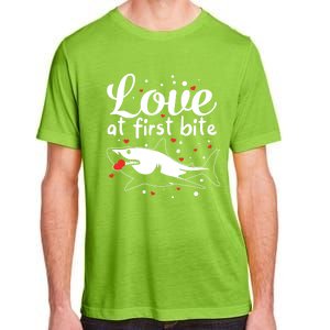 Sharks Valentines Day Crusher Heart Love Great White Shark Funny Gift Adult ChromaSoft Performance T-Shirt