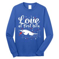 Sharks Valentines Day Crusher Heart Love Great White Shark Funny Gift Long Sleeve Shirt