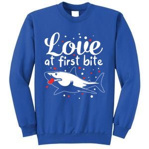 Sharks Valentines Day Crusher Heart Love Great White Shark Funny Gift Sweatshirt