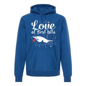 Sharks Valentines Day Crusher Heart Love Great White Shark Funny Gift Premium Hoodie